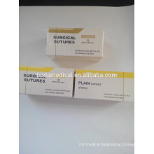 natural Medical Absorbable Chromic Catgut with needle